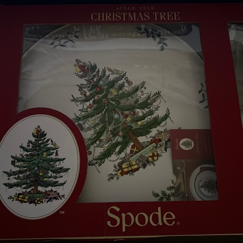 Plastic Christmas plate